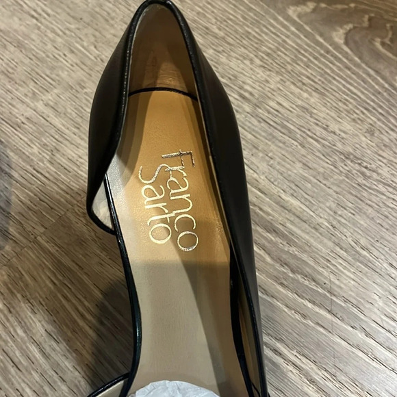 Franco Sarto Janine Navy Leather Suede Pumps NWT - Picture 3 of 7